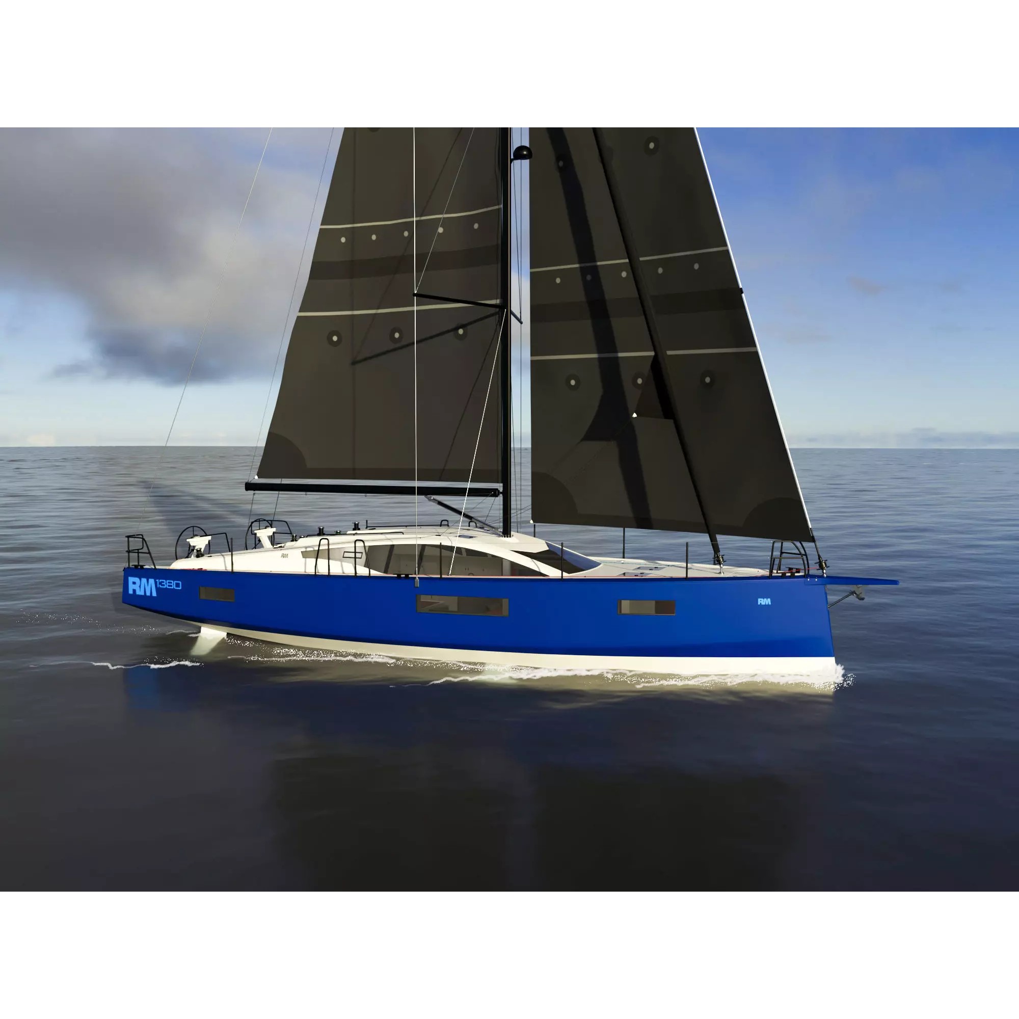 RM1380 Sailing Yacht - 3D Model - View 2