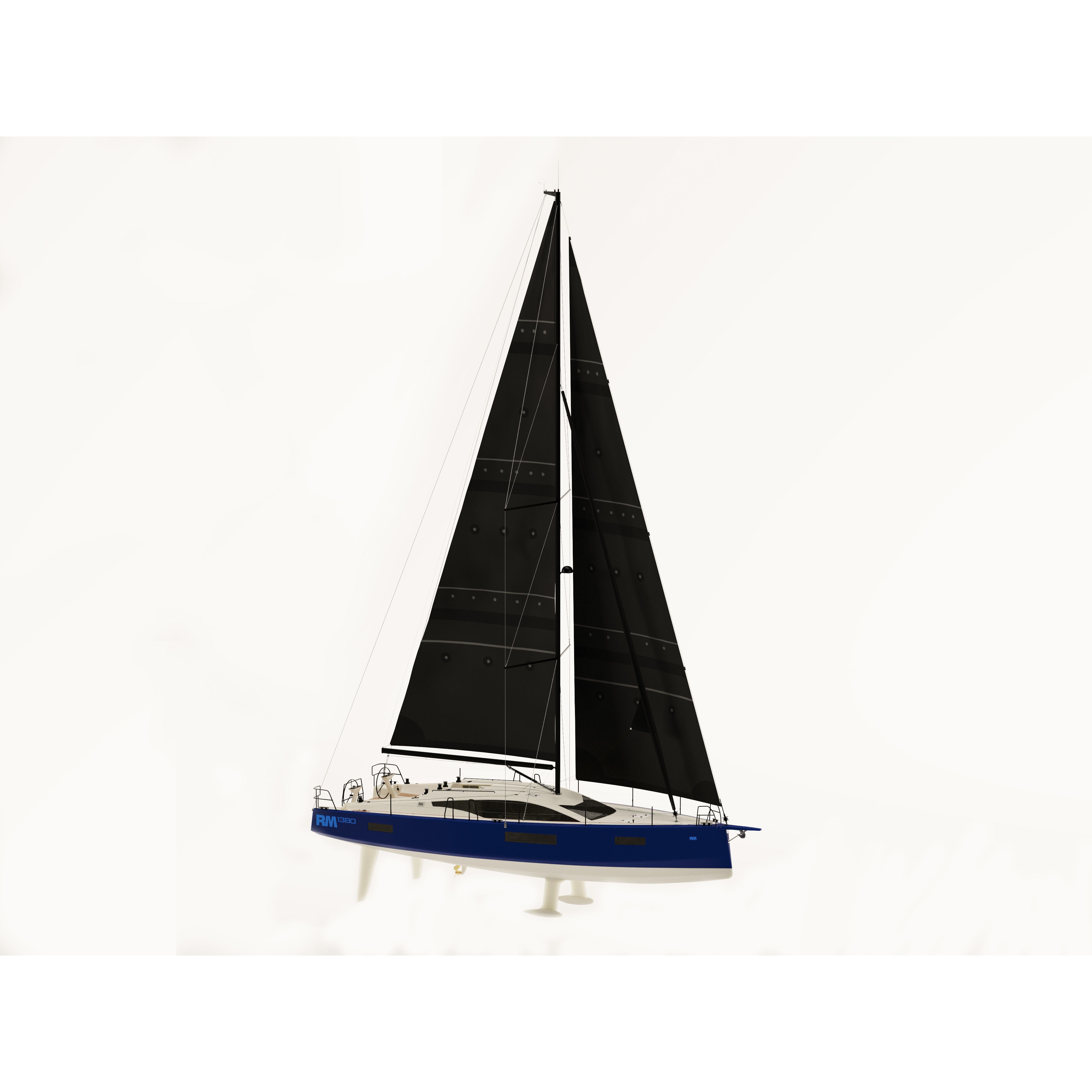 RM1380 Sailing Yacht - 3D Model - View 4