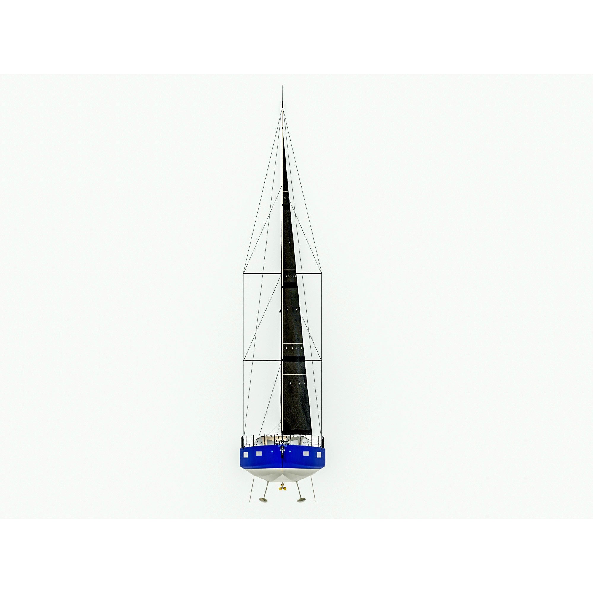 RM1380 Sailing Yacht - 3D Model - View 6
