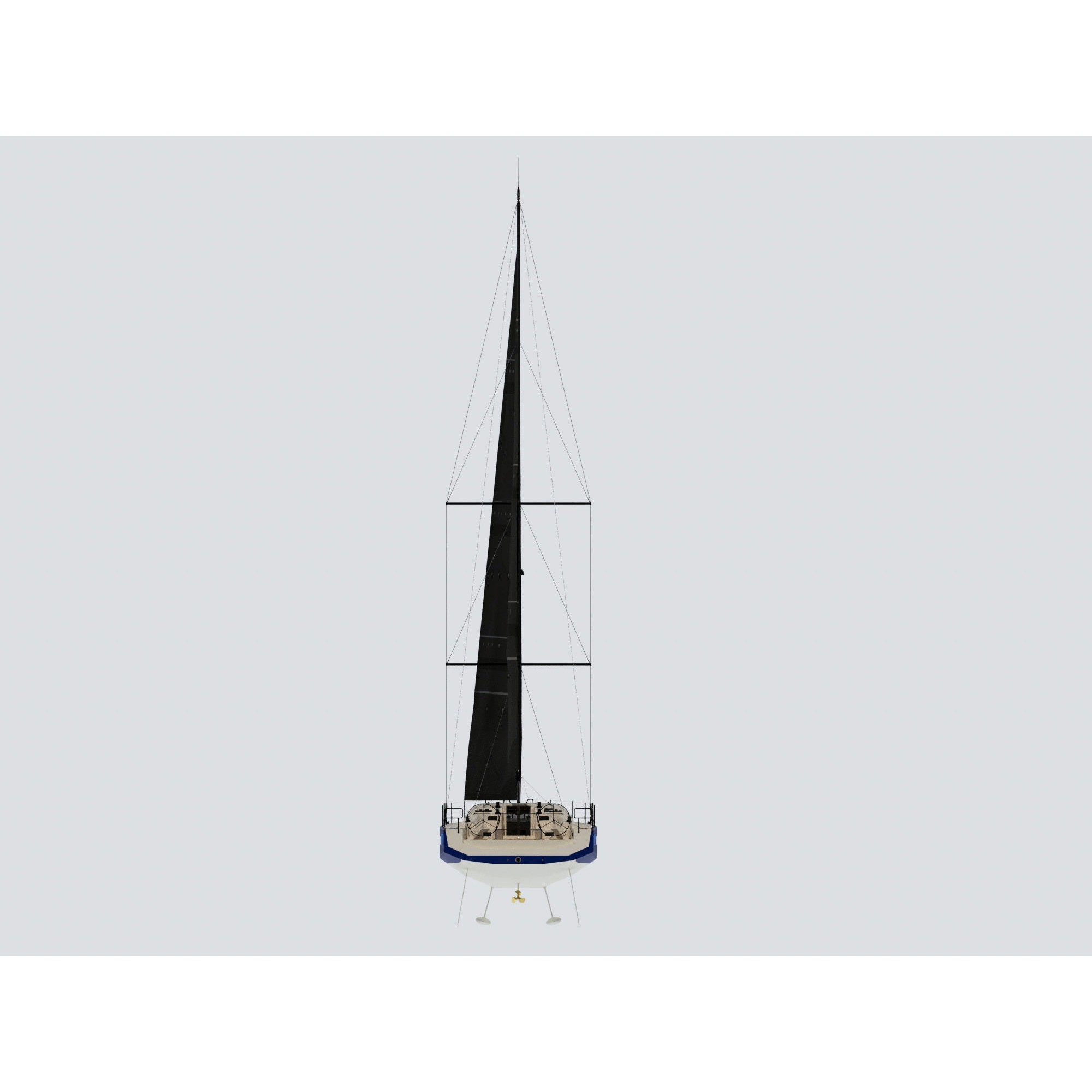 RM1380 Sailing Yacht - 3D Model - View 7