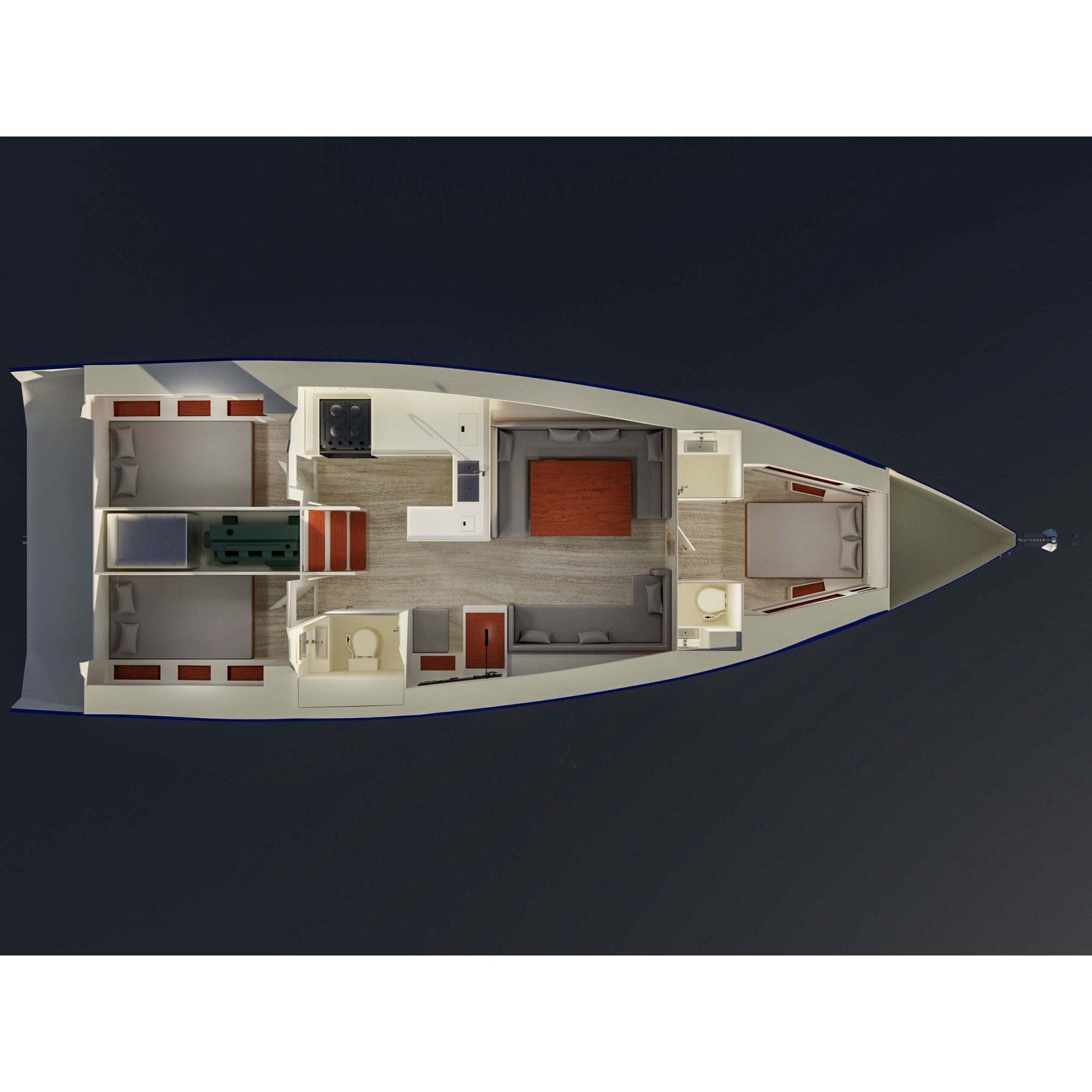RM1380 Sailing Yacht - 3D Model - View 9
