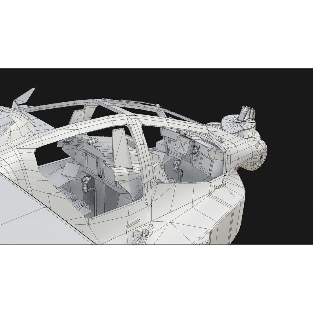 AH-64D Apache Helicopter 3D Model – Low Poly Game Asset, FBX - View 18