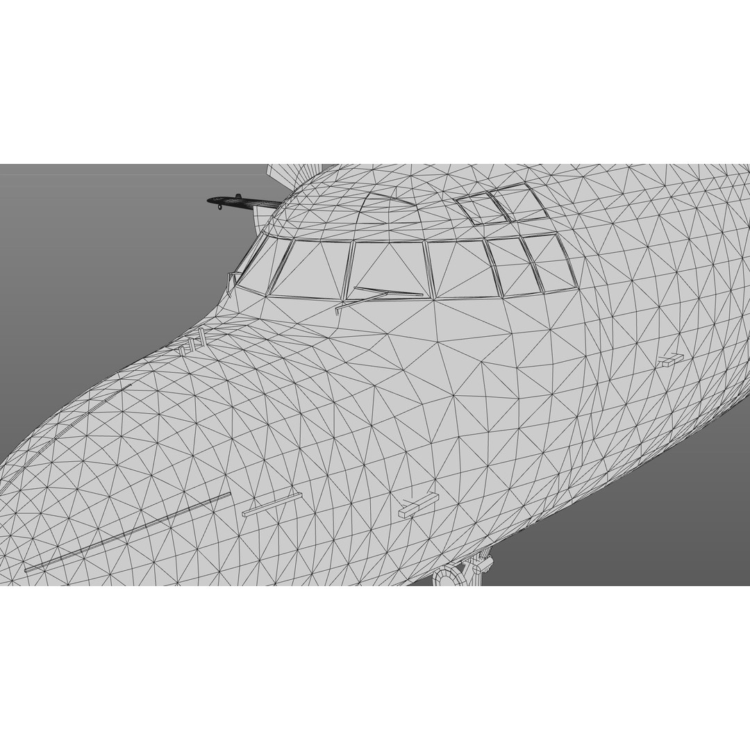 Il-18 Turbopropeller Airliner 3D Model – Animated Commercial Aircraft, FBX