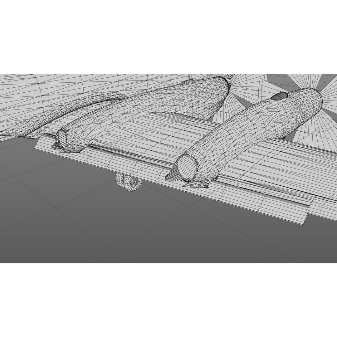 Il-18 Turbopropeller Airliner 3D Model – Animated Commercial Aircraft, FBX - View 14