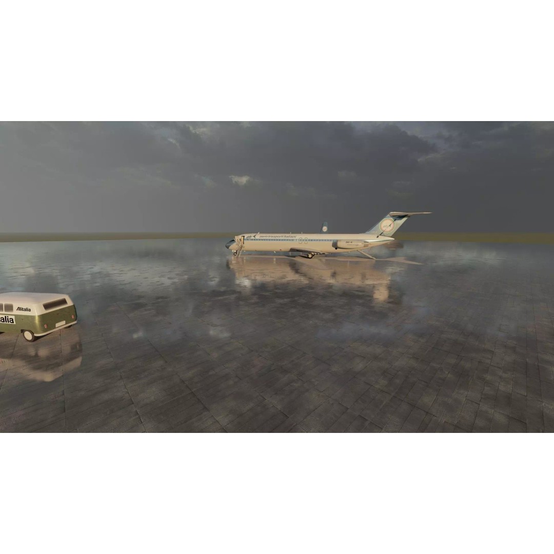 Fokker F-27-200 & Douglas DC-9S 3D Model – Detailed Aircraft Asset, SketchUp - View 10
