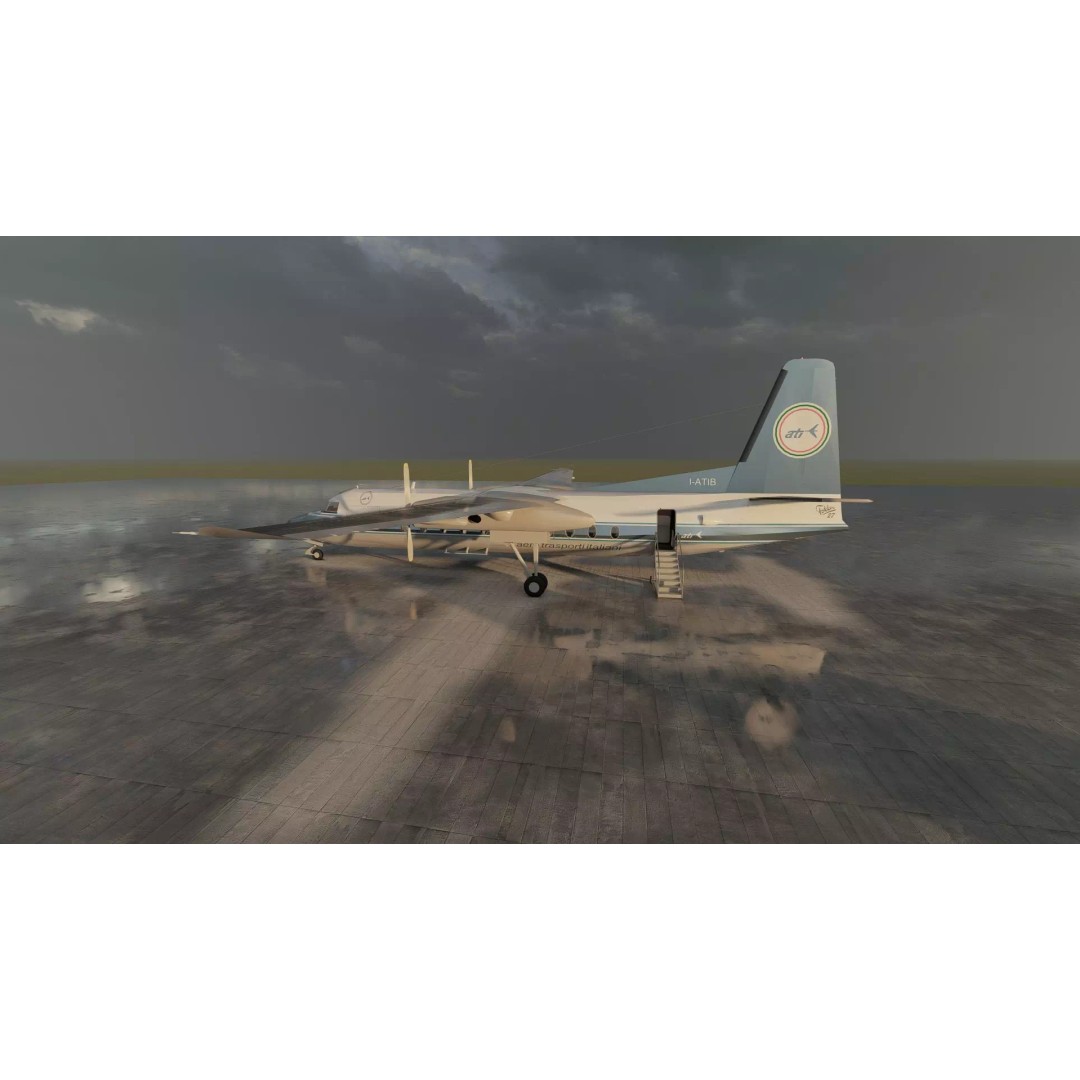 Fokker F-27-200 & Douglas DC-9S 3D Model – Detailed Aircraft Asset, SketchUp - View 13