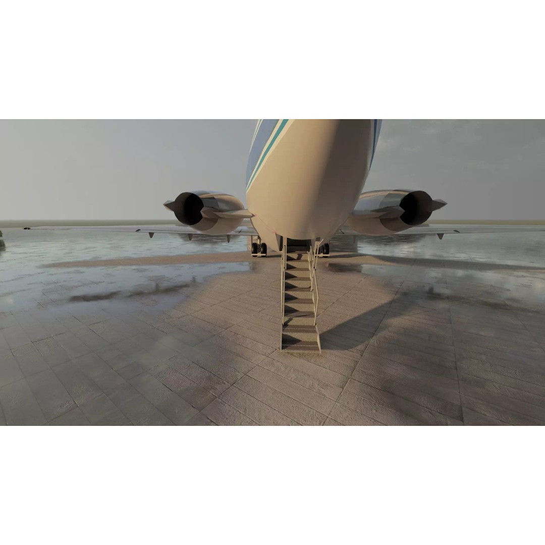 Fokker F-27-200 & Douglas DC-9S 3D Model – Detailed Aircraft Asset, SketchUp - View 18