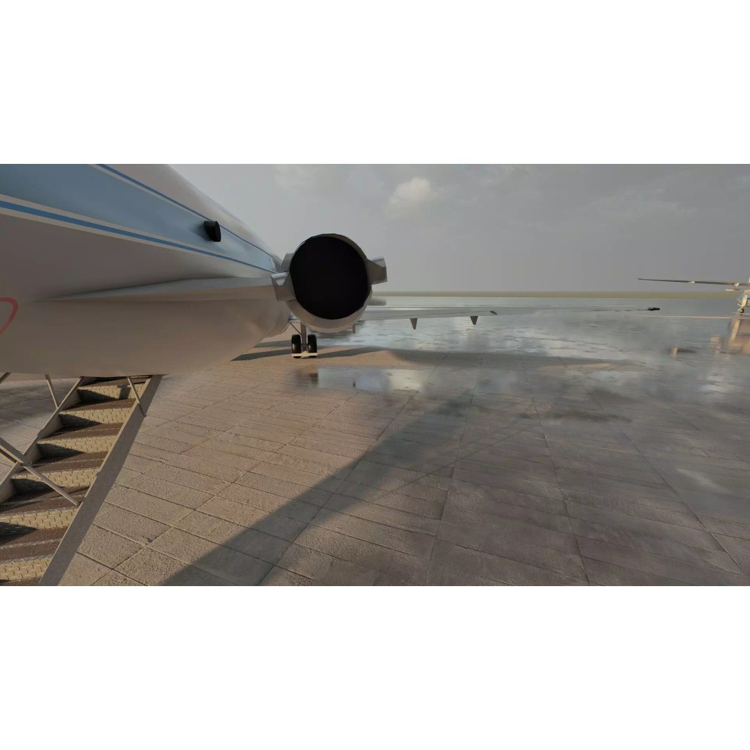 Fokker F-27-200 & Douglas DC-9S 3D Model – Detailed Aircraft Asset, SketchUp - View 19