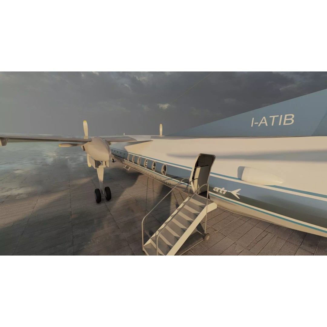 Fokker F-27-200 & Douglas DC-9S 3D Model – Detailed Aircraft Asset, SketchUp - View 20