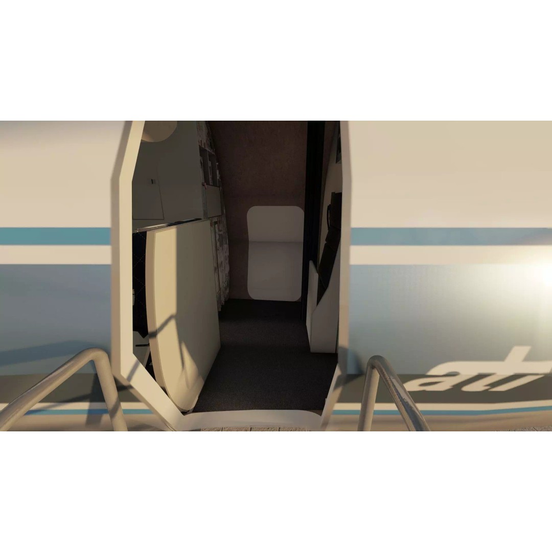 Fokker F-27-200 & Douglas DC-9S 3D Model – Detailed Aircraft Asset, SketchUp - View 23