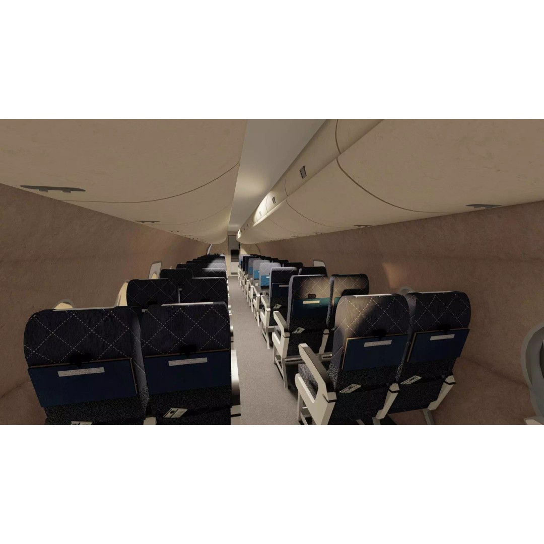 Fokker F-27-200 & Douglas DC-9S 3D Model – Detailed Aircraft Asset, SketchUp - View 26