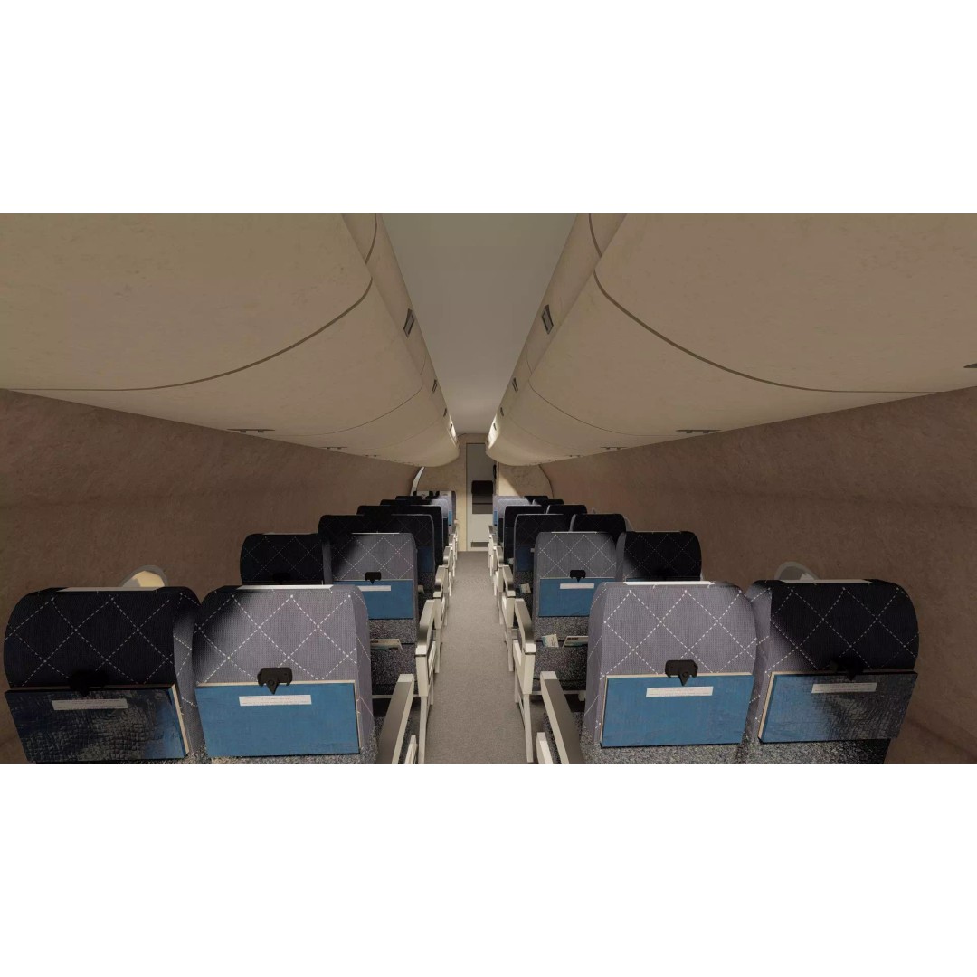 Fokker F-27-200 & Douglas DC-9S 3D Model – Detailed Aircraft Asset, SketchUp - View 27
