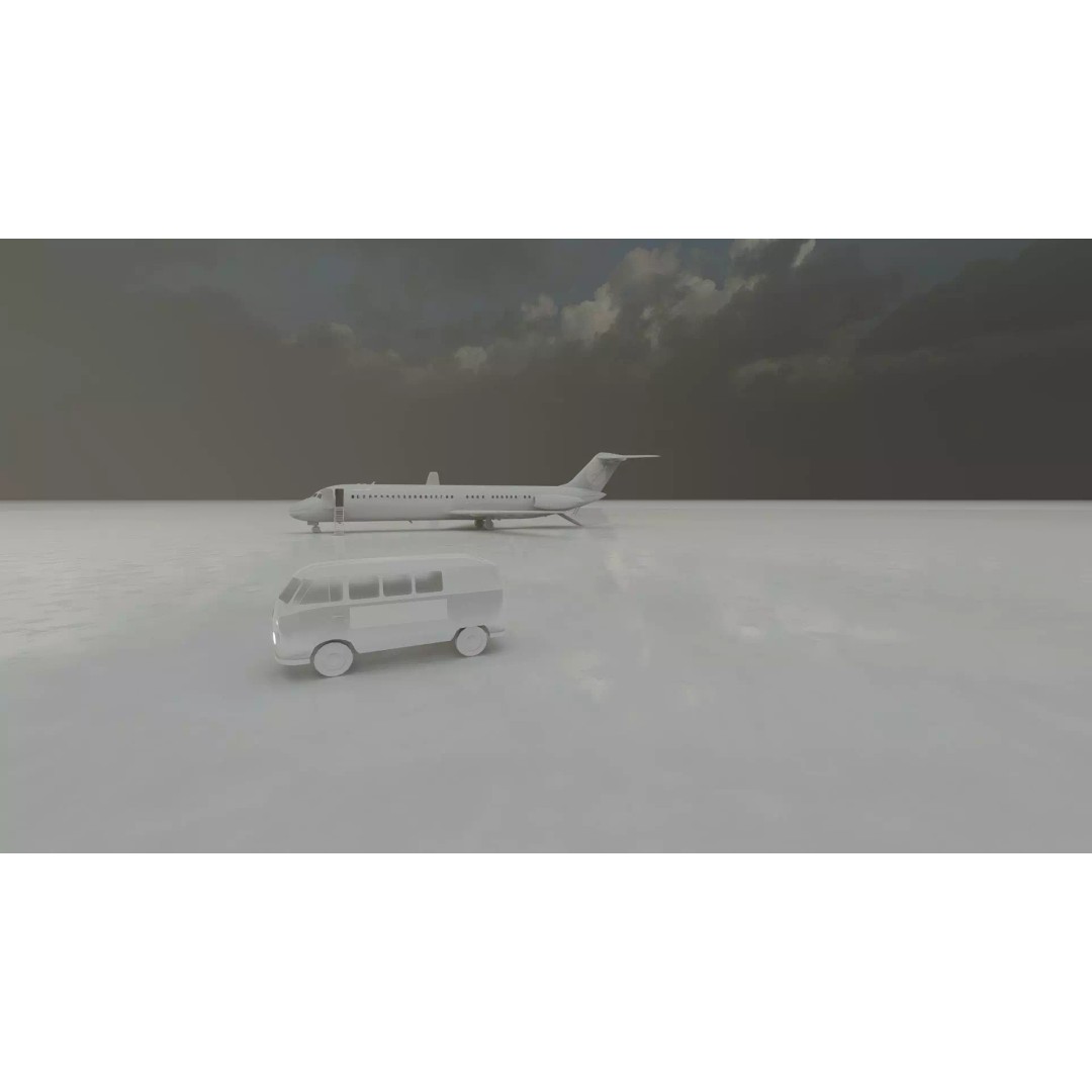 Fokker F-27-200 & Douglas DC-9S 3D Model – Detailed Aircraft Asset, SketchUp - View 36