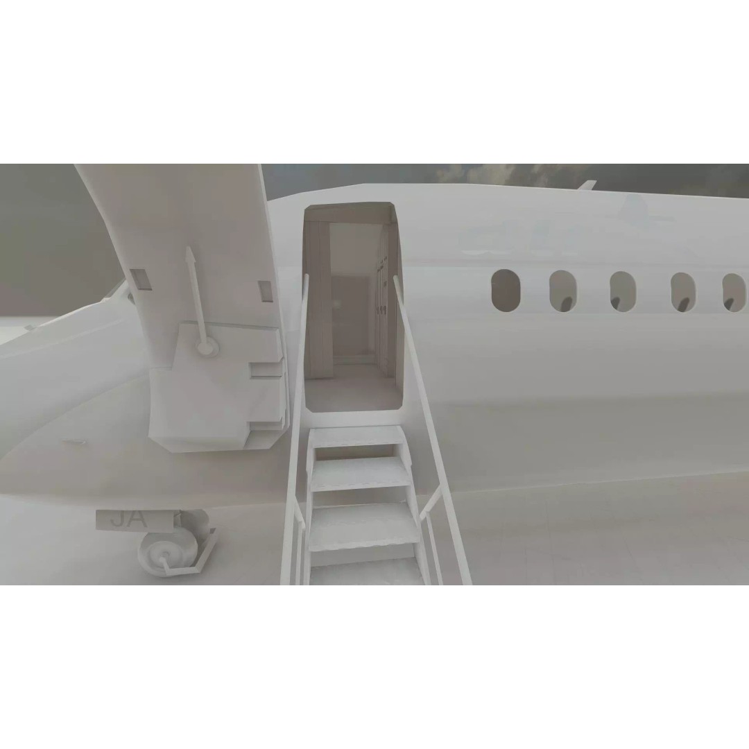 Fokker F-27-200 & Douglas DC-9S 3D Model – Detailed Aircraft Asset, SketchUp - View 39