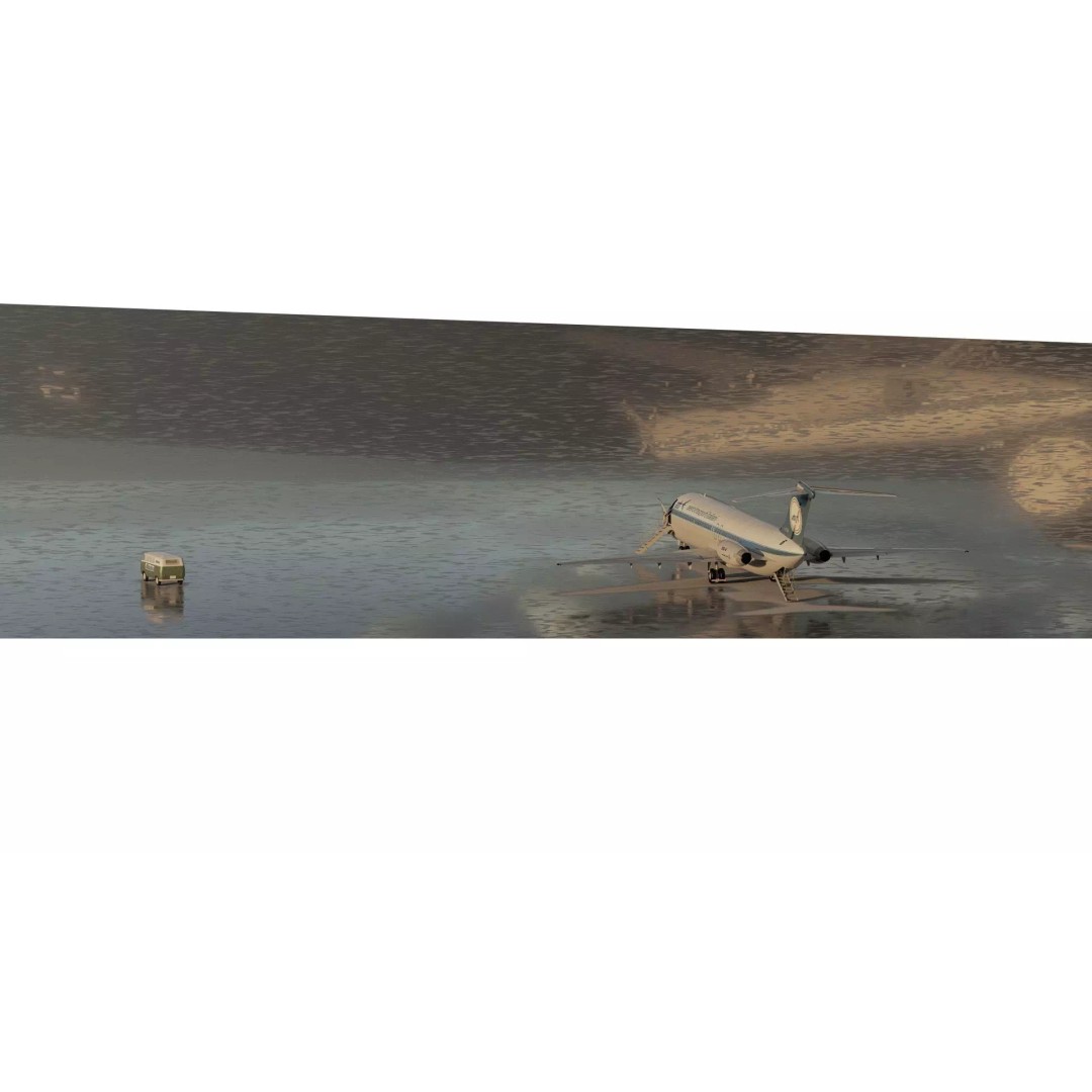 Fokker F-27-200 & Douglas DC-9S 3D Model – Detailed Aircraft Asset, SketchUp - View 4