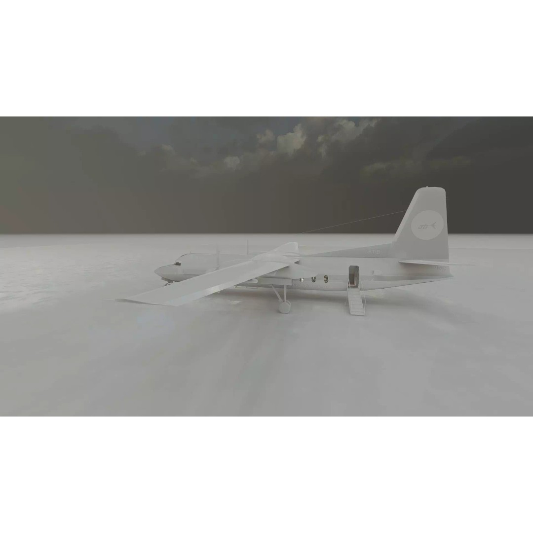 Fokker F-27-200 & Douglas DC-9S 3D Model – Detailed Aircraft Asset, SketchUp - View 41