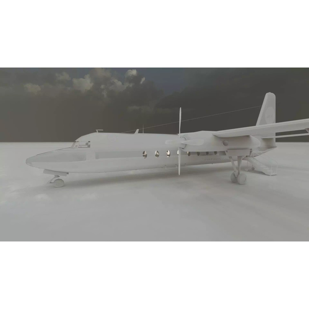 Fokker F-27-200 & Douglas DC-9S 3D Model – Detailed Aircraft Asset, SketchUp - View 42