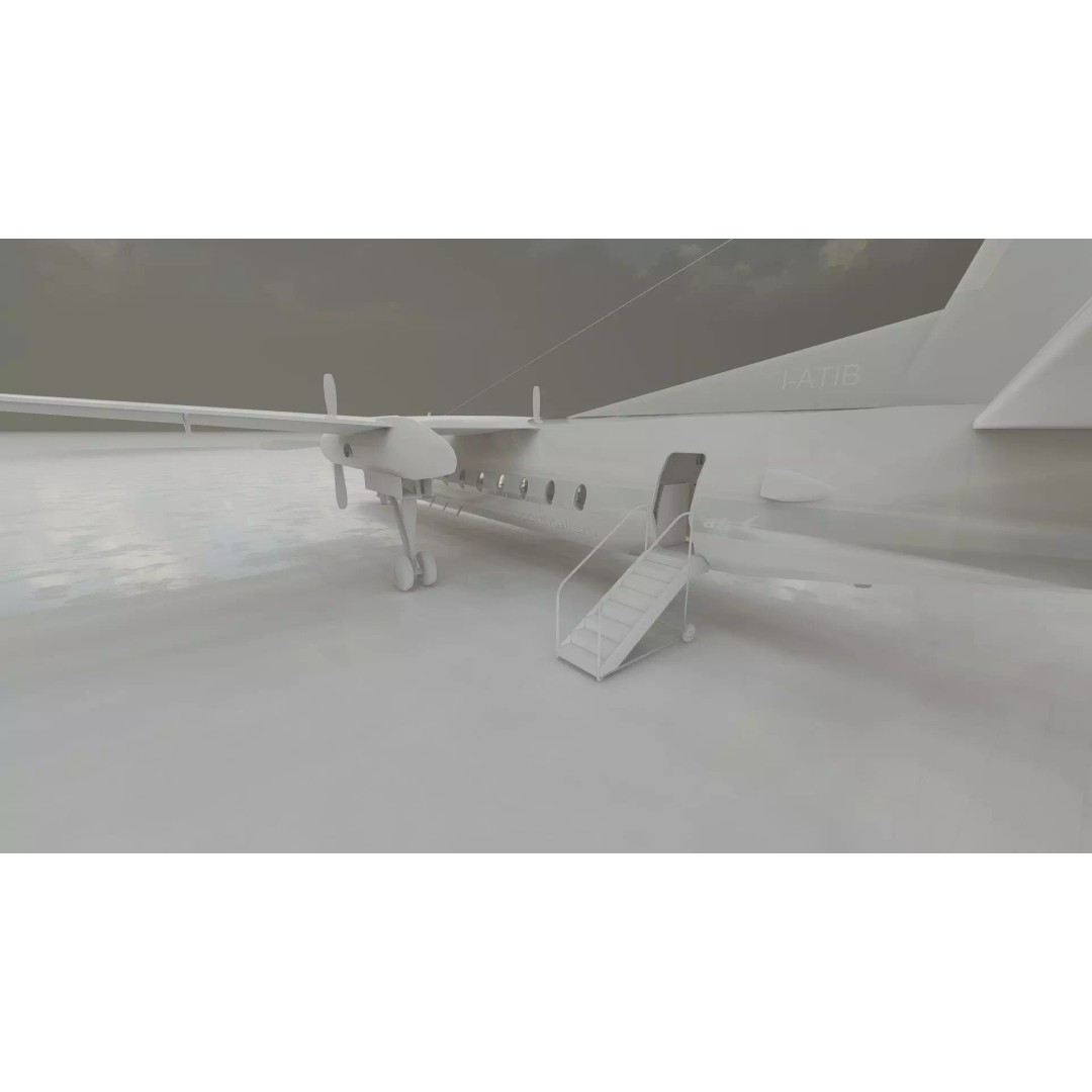 Fokker F-27-200 & Douglas DC-9S 3D Model – Detailed Aircraft Asset, SketchUp - View 43