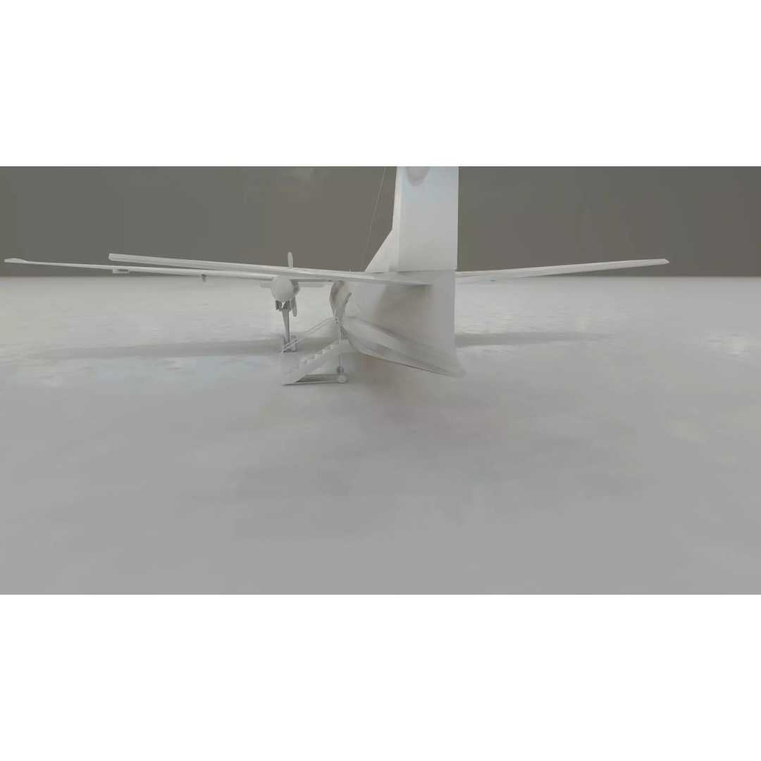 Fokker F-27-200 & Douglas DC-9S 3D Model – Detailed Aircraft Asset, SketchUp - View 44