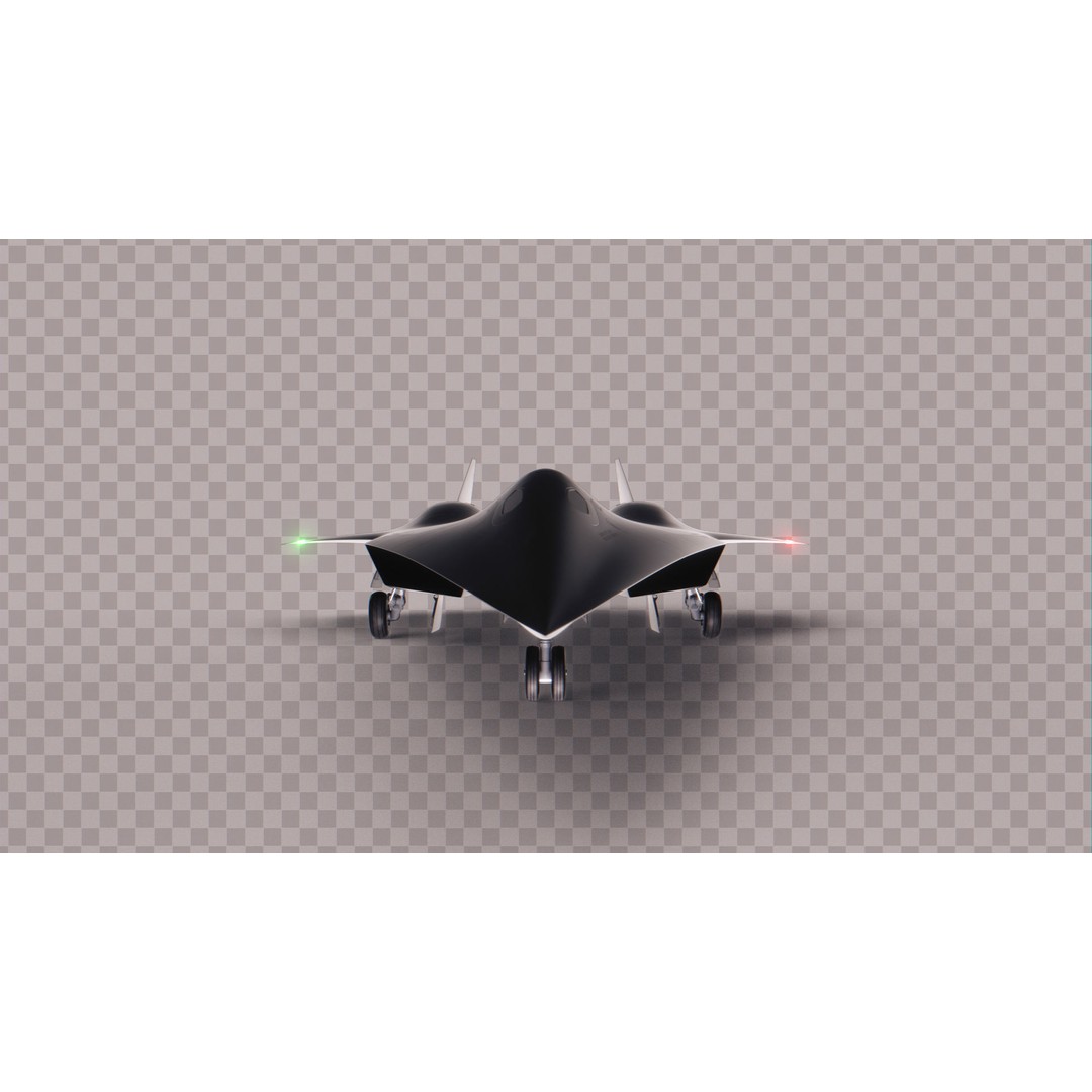 SR-72 Darkstar Scramjet 3D Model – Low Poly Game Ready Aircraft, FBX - View 11