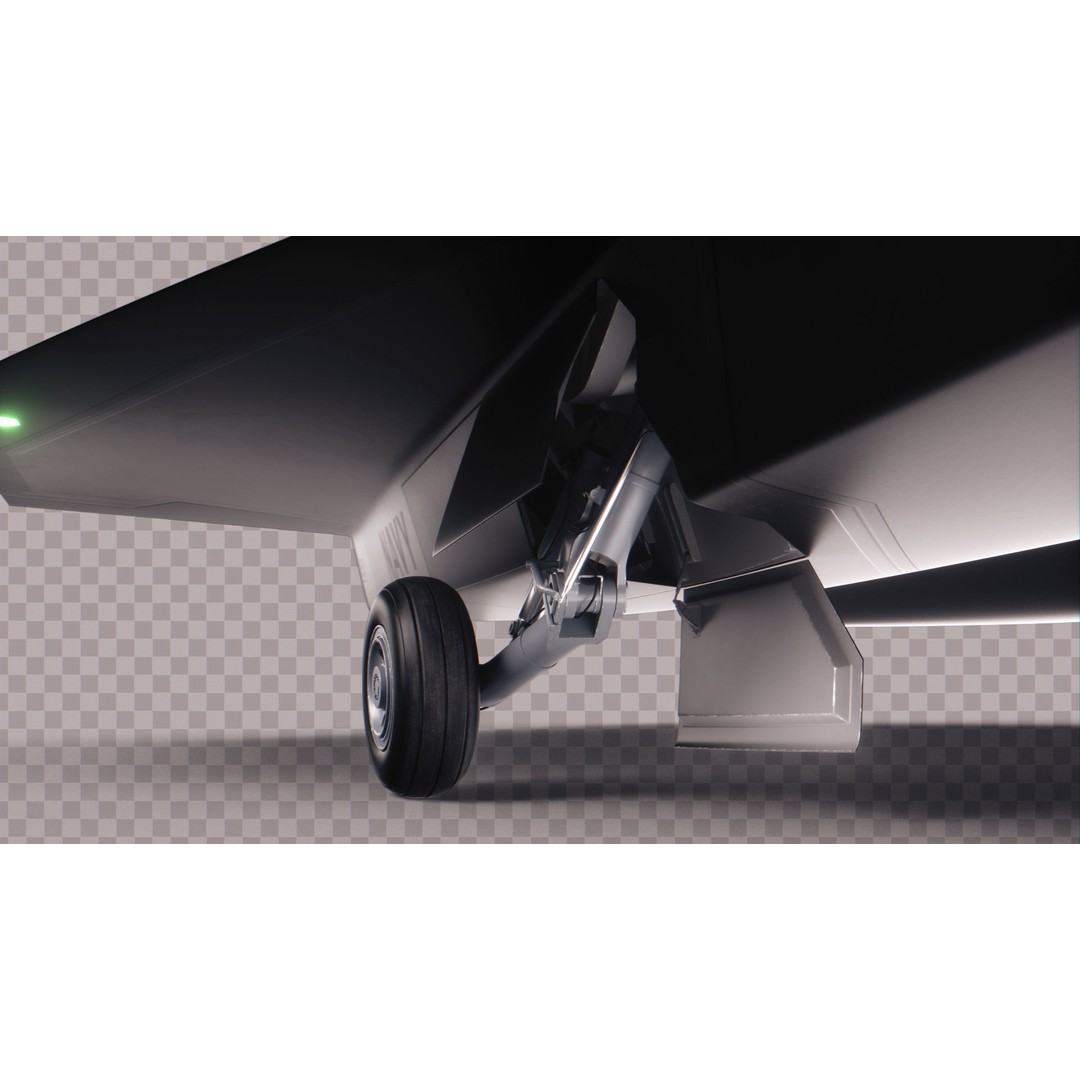 SR-72 Darkstar Scramjet 3D Model – Low Poly Game Ready Aircraft, FBX - View 15