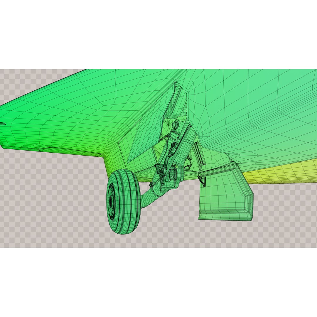 SR-72 Darkstar Scramjet 3D Model – Low Poly Game Ready Aircraft, FBX - View 16