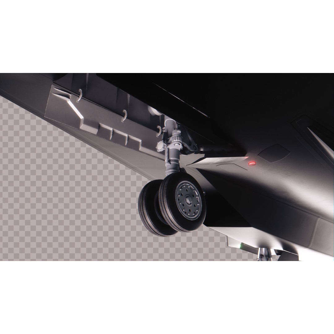 SR-72 Darkstar Scramjet 3D Model – Low Poly Game Ready Aircraft, FBX - View 17