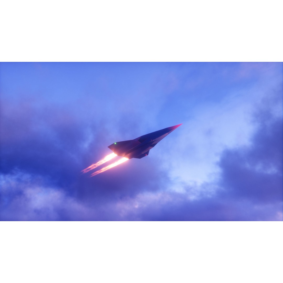 SR-72 Darkstar Scramjet 3D Model – Low Poly Game Ready Aircraft, FBX - View 27