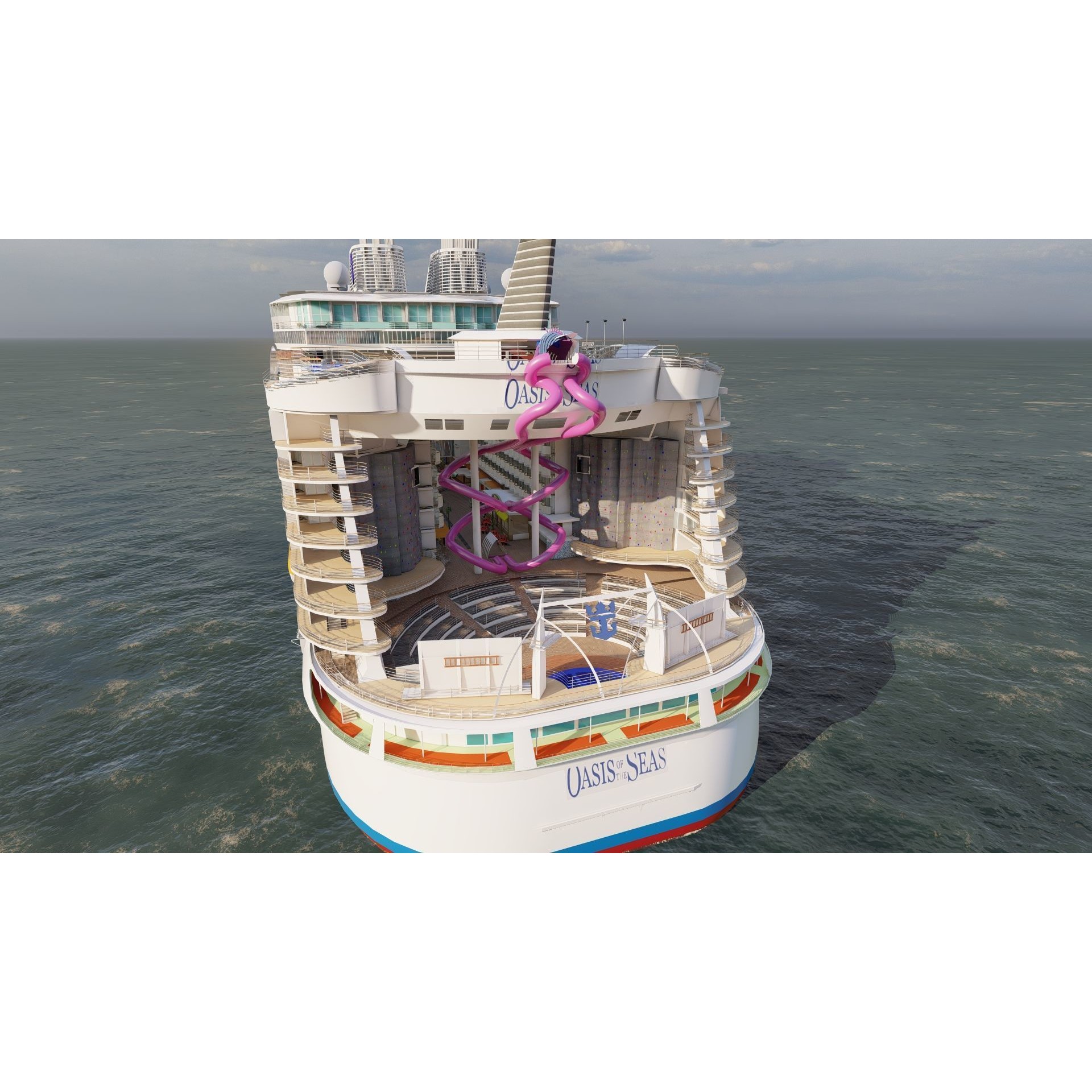Oasis of the Seas - Detailed Interior 3D Model - View 11
