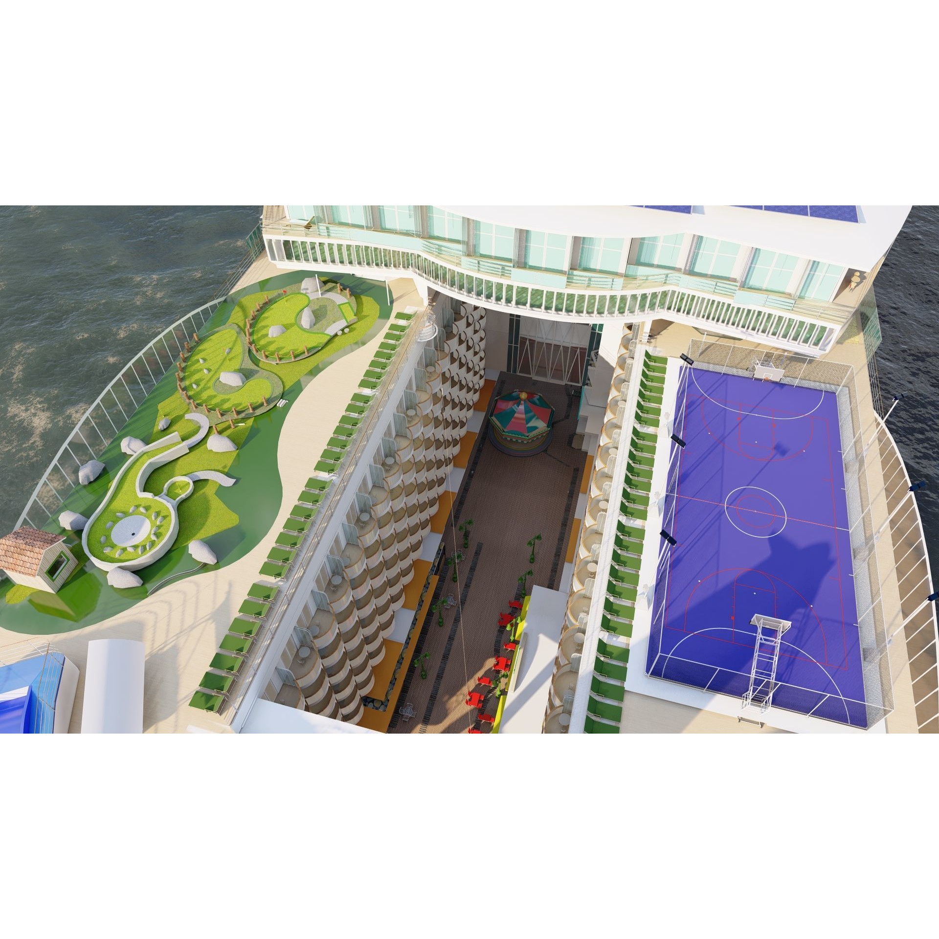 Oasis of the Seas - Detailed Interior 3D Model - View 19