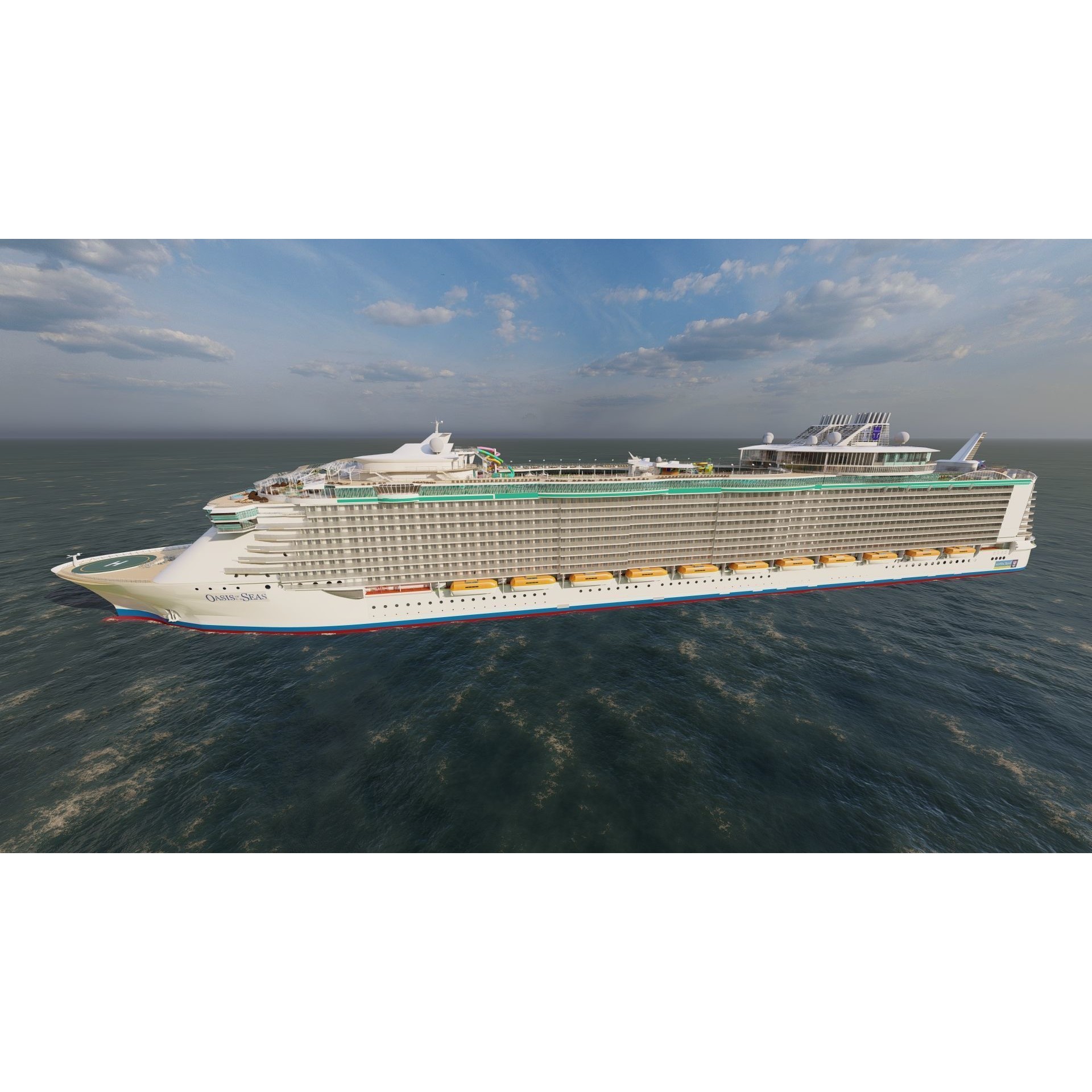 Oasis of the Seas - Detailed Interior 3D Model - View 3