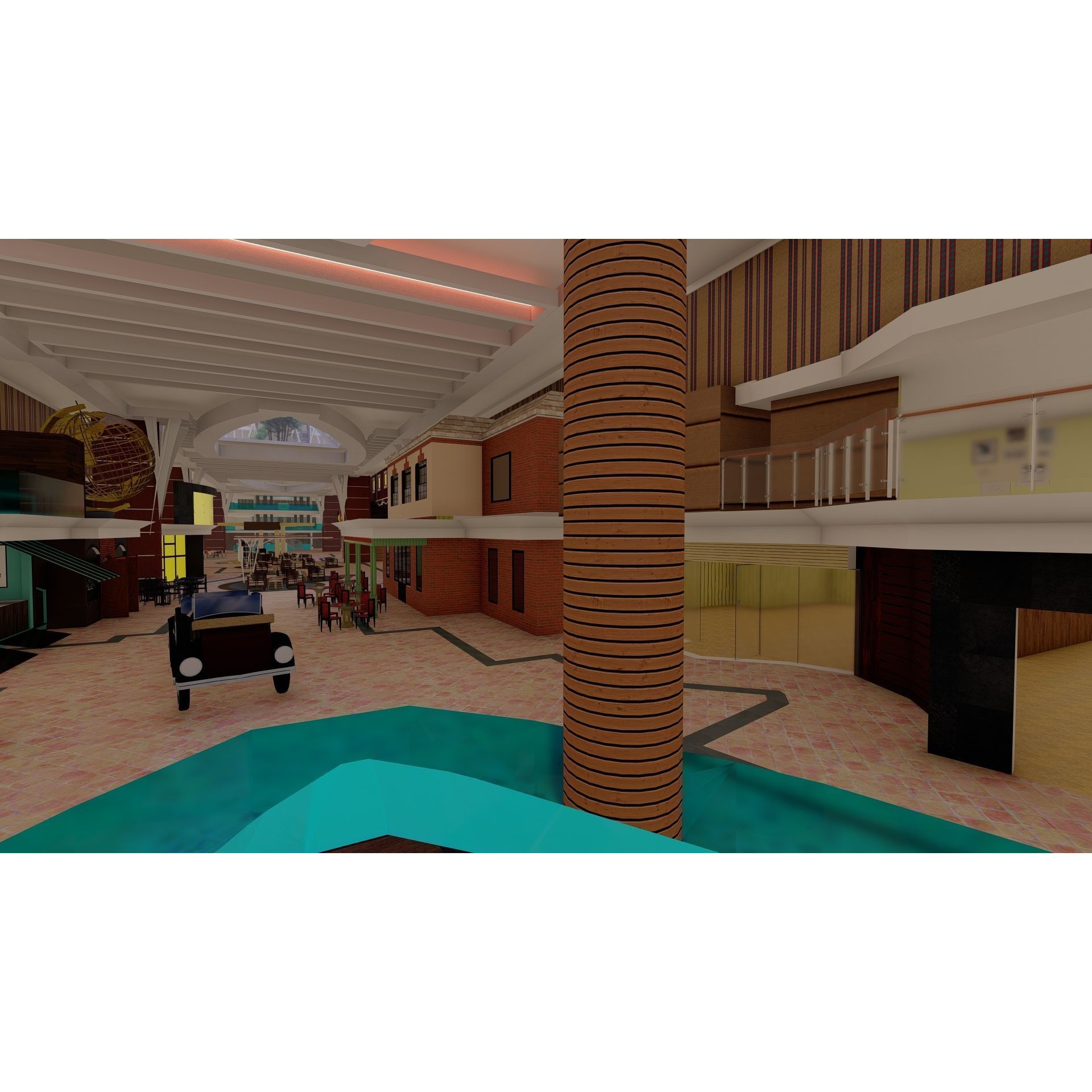 Oasis of the Seas - Detailed Interior 3D Model - View 38