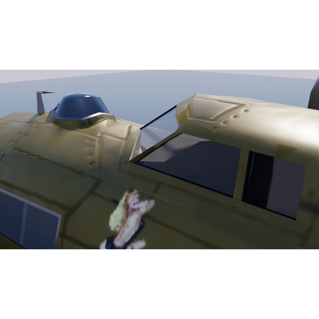 Boeing B-17 Flying Fortress 3D Model – Low Poly Game Asset, FBX - View 29