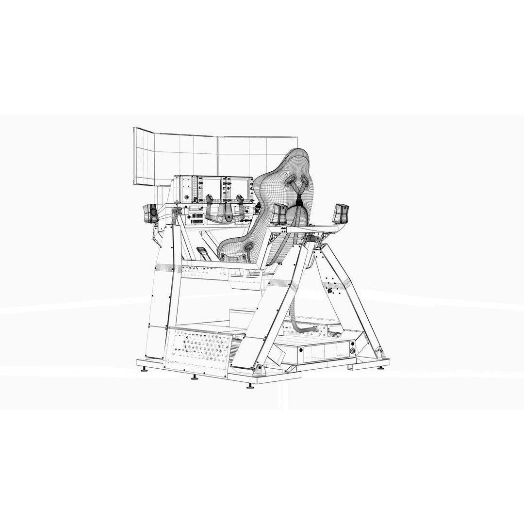 Flight Simulator 3D Model – Game Ready Aircraft Asset, FBX, OBJ - View 18