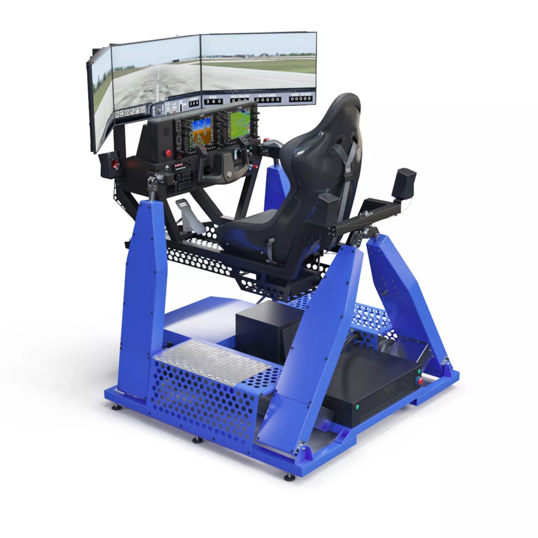 Flight Simulator 3D Model – Game Ready Aircraft Asset, FBX, OBJ - View 2