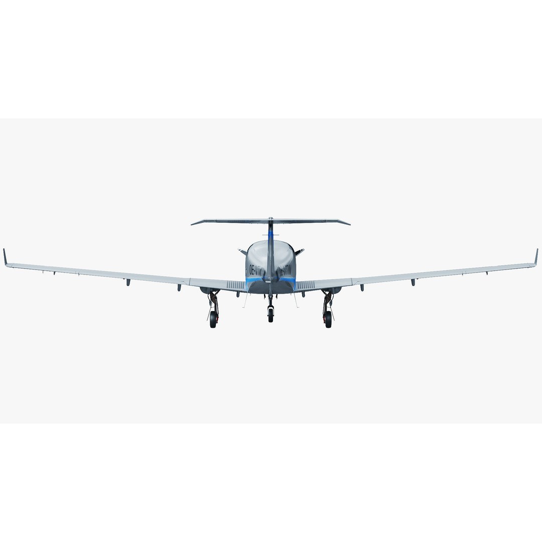 Diamond DA50 RG 3D Model – Detailed Aircraft with Textures, FBX, Blender - View 10