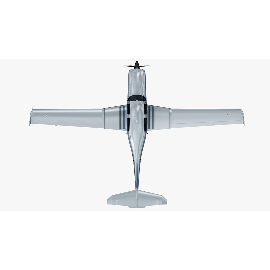 Diamond DA50 RG 3D Model – Detailed Aircraft with Textures, FBX, Blender - View 11
