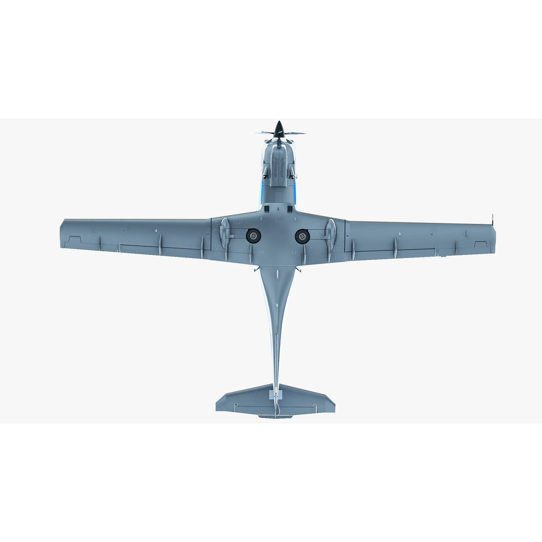 Diamond DA50 RG 3D Model – Detailed Aircraft with Textures, FBX, Blender - View 12