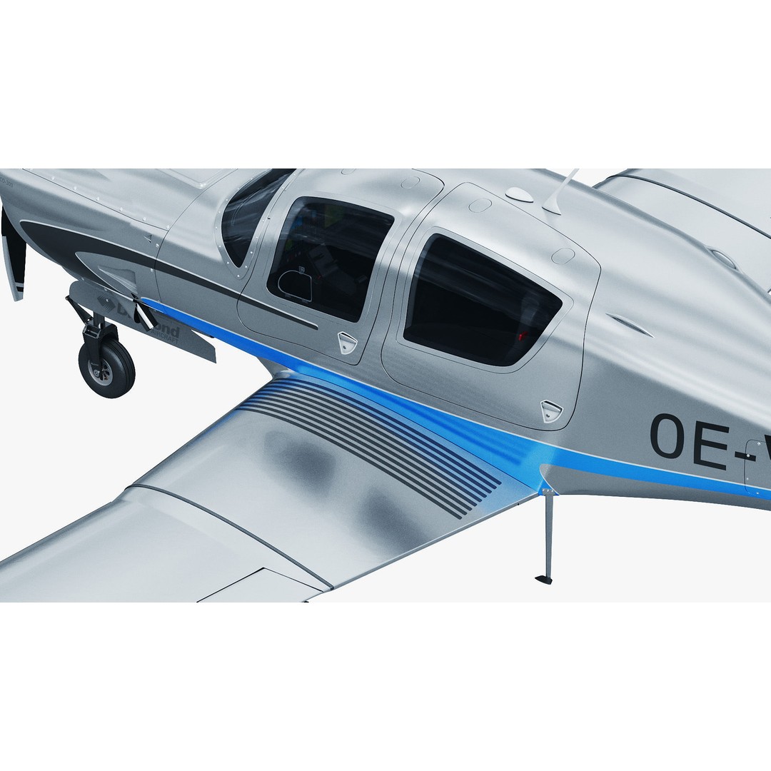 Diamond DA50 RG 3D Model – Detailed Aircraft with Textures, FBX, Blender - View 20