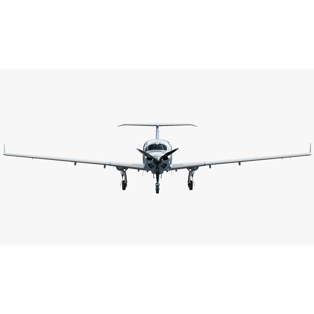 Diamond DA50 RG 3D Model – Detailed Aircraft with Textures, FBX, Blender - View 9