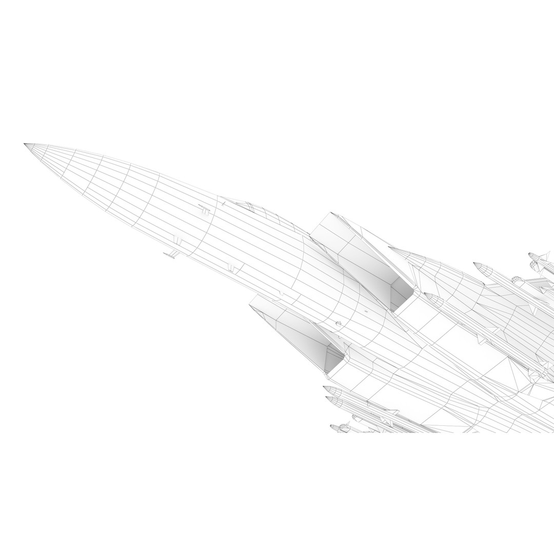 McDonnell Douglas F-15C Eagle 3D Model – Low Poly Military Aircraft, FBX - View 19