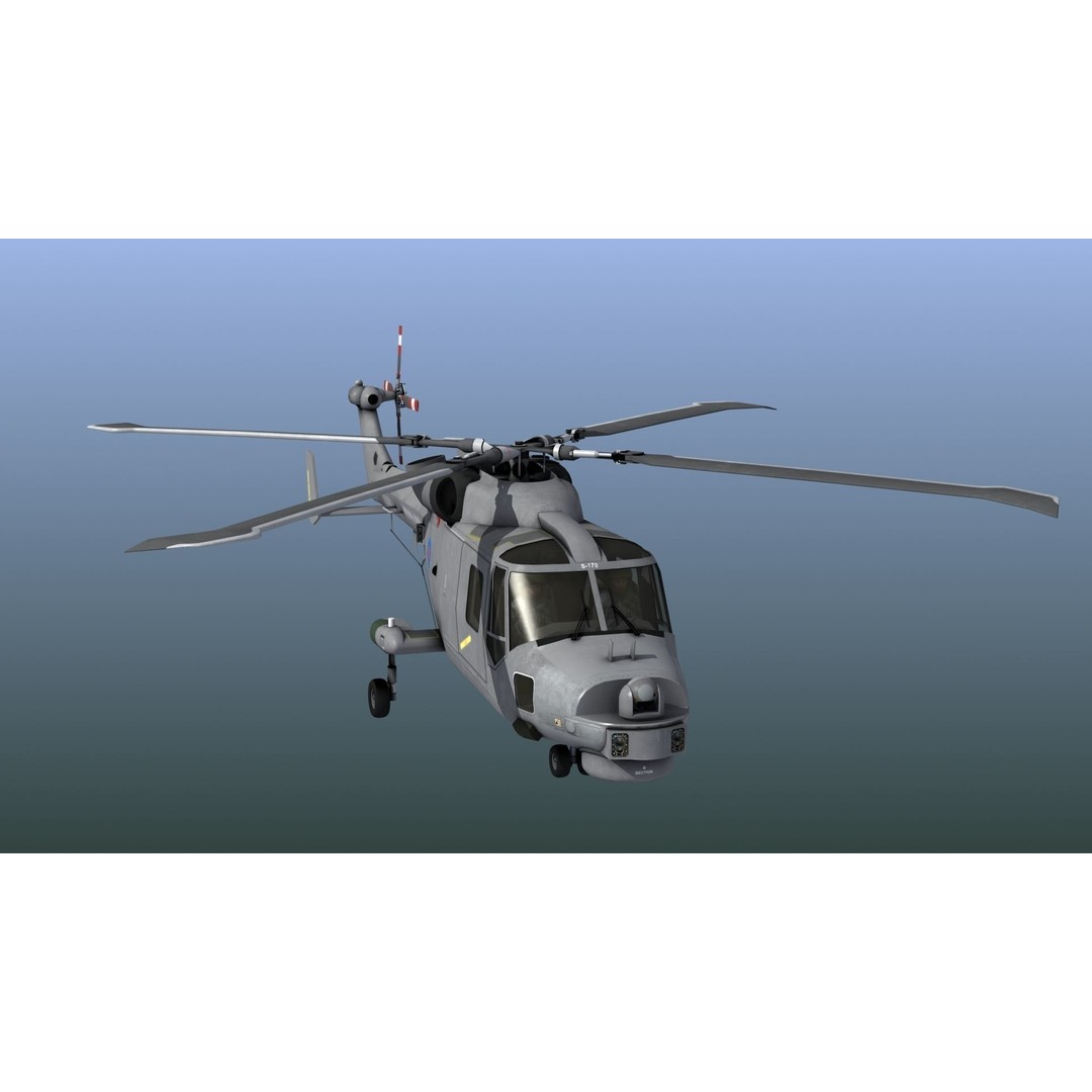 AW159 Navy Wildcat Helicopter 3D Model – PBR Game-Ready Asset, FBX - View 15