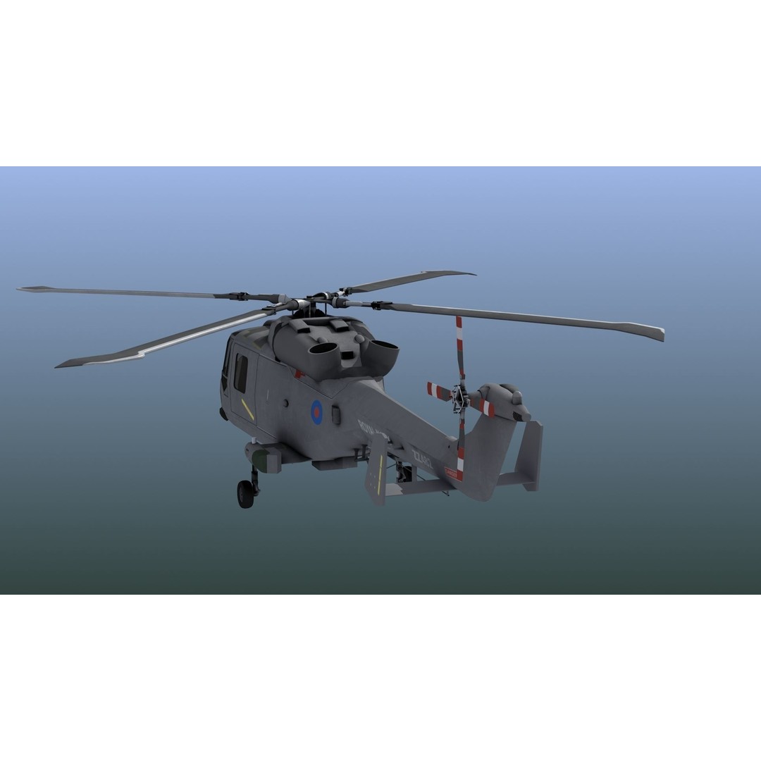 AW159 Navy Wildcat Helicopter 3D Model – PBR Game-Ready Asset, FBX - View 17