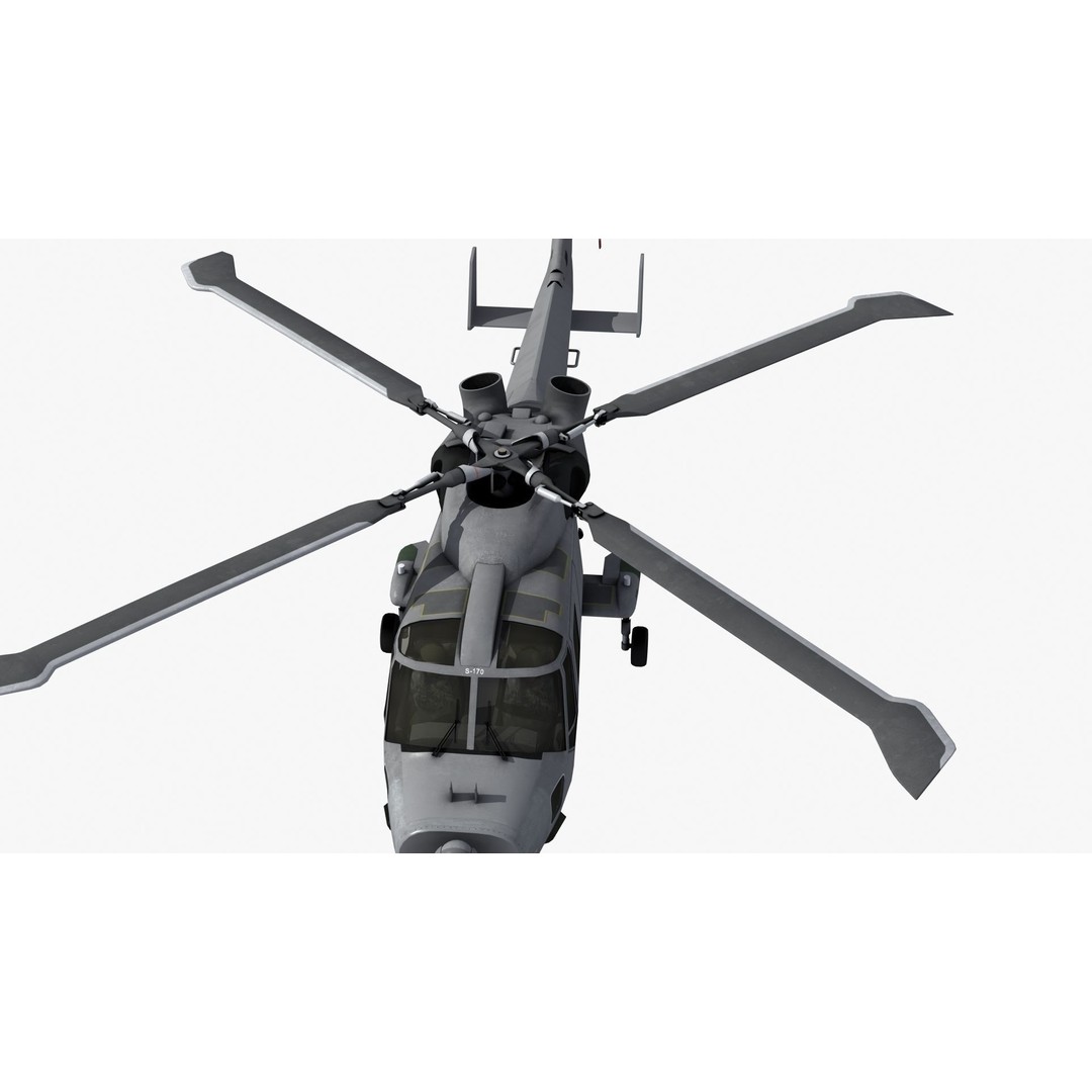 AW159 Navy Wildcat Helicopter 3D Model – PBR Game-Ready Asset, FBX - View 22