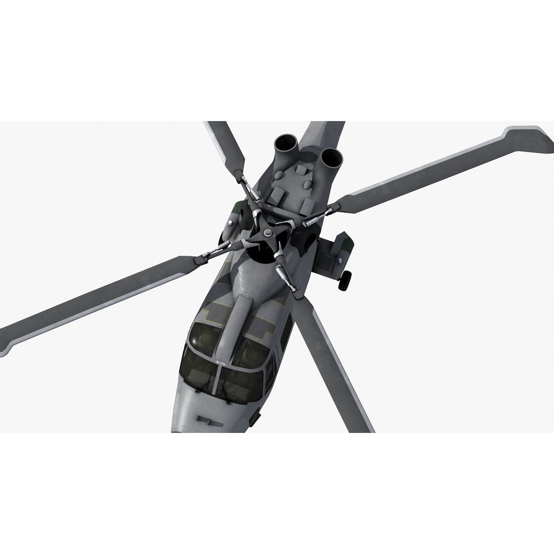 AW159 Navy Wildcat Helicopter 3D Model – PBR Game-Ready Asset, FBX - View 24