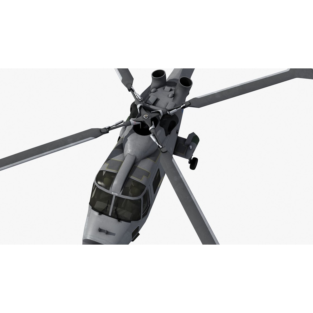 AW159 Navy Wildcat Helicopter 3D Model – PBR Game-Ready Asset, FBX - View 26