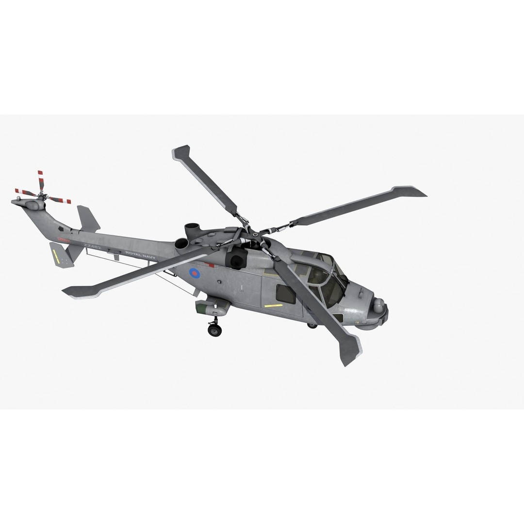 AW159 Navy Wildcat Helicopter 3D Model – PBR Game-Ready Asset, FBX - View 30