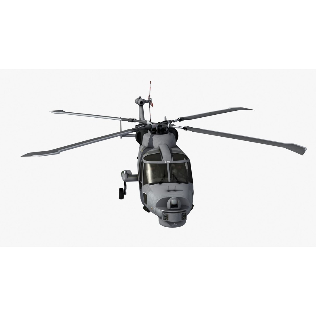 AW159 Navy Wildcat Helicopter 3D Model – PBR Game-Ready Asset, FBX - View 31