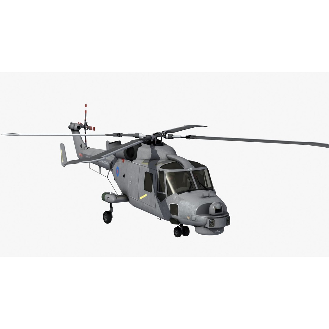 AW159 Navy Wildcat Helicopter 3D Model – PBR Game-Ready Asset, FBX - View 32