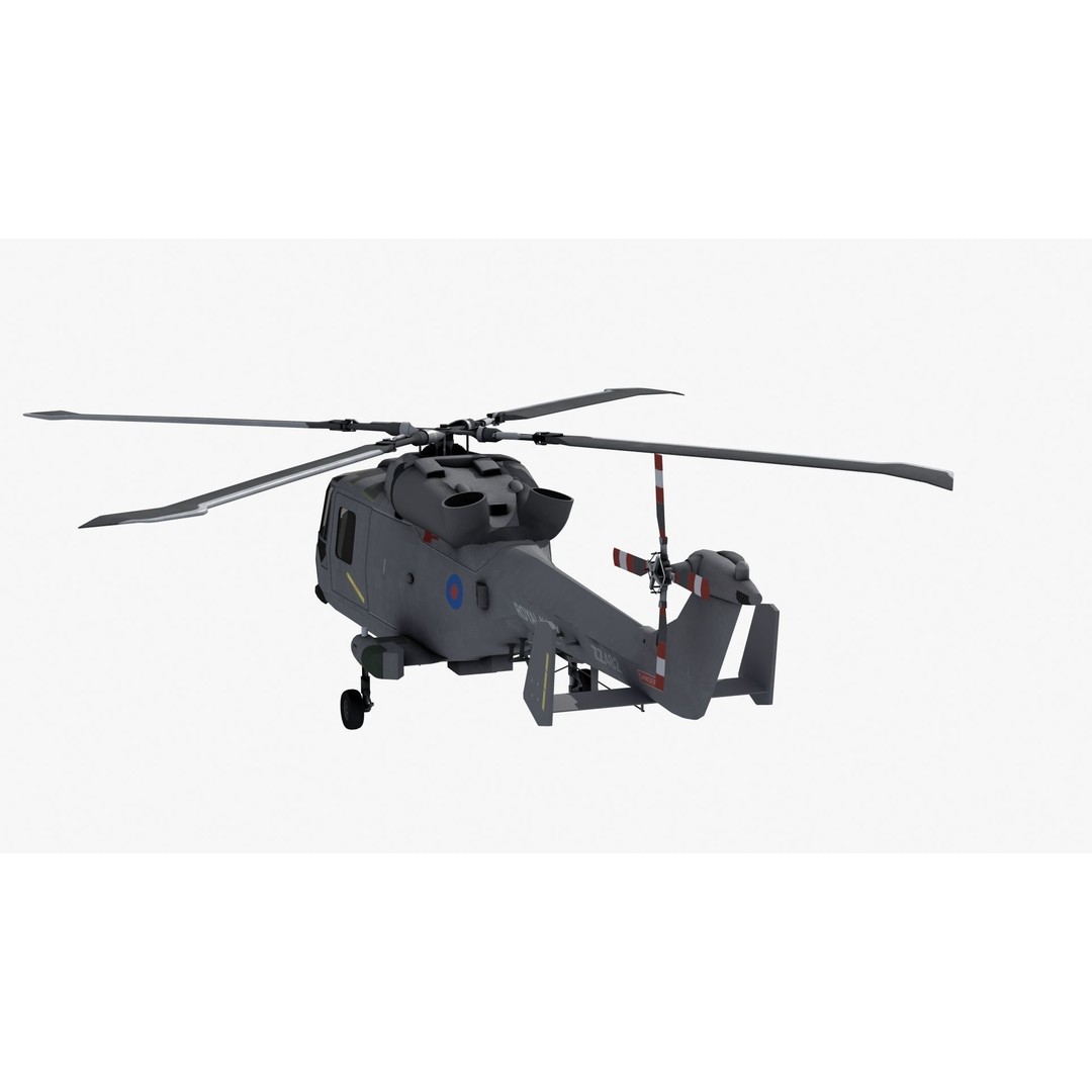 AW159 Navy Wildcat Helicopter 3D Model – PBR Game-Ready Asset, FBX - View 35